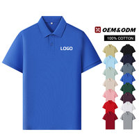 Polo homme en tissu piqué de coton de haute qualité avec logo personnalisé, col côtelé, manches courtes, pour le travail et les affaires