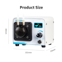 Pompa Peristaltik Laboratorium Leirong ZP100ST - Motor Stepper Tekanan Rendah Kontrol Cerdas Pengeluaran Cairan Kimia ID 1-3mm