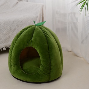 Winterwarmes, modernes, luxuriöses, halbgeschlossenes Reise-Katzenbett mit abnehmbarem Bezug für Hauskatzen - Product Image 3