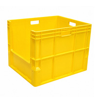 Caisse en plastique perforée en U, empilable, légère, écologique, durable, pour tri et picking en entrepôt e-commerce