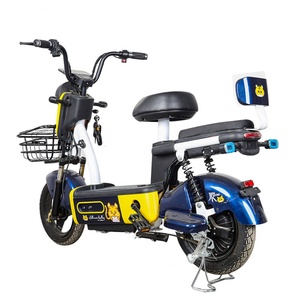 Scooter électrique 48V 350W pour adultes, vélo électrique 14 pouces avec cadre en acier et moteur à moyeu arrière, 3 vitesses, vélo électronique numérique - Product Image 3