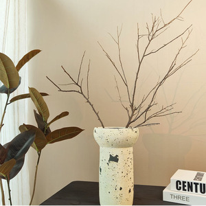 Vaso Cilindrico in <span class=keywords><strong>Gres</strong></span> Smaltato a Bocca Larga <span class=keywords><strong>per</strong></span> Decorazione Casa, Balcone e Giardino - Product Image 3