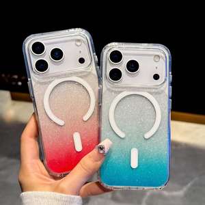 Coques de téléphone intelligentes magnétiques brillantes pour Samsung S26Ultra S26 Protection sans fil Coque arrière pour Samsung S26 Plus - Product Image 2