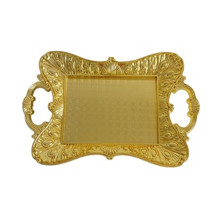 golden tray plastic and wedding tray irregular tray