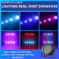 Luz LED Par RGBW 4 en 1 de 18*10W, IP65, DMX, para escenarios, DJ, discotecas, fiestas, bares, KTV