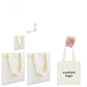Sac fourre-tout en toile vierge en gros, taille et couleur personnalisables, réutilisable, multi-usages pour les voyages, les courses et le rangement - Product Image 1