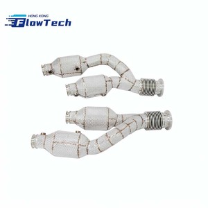 Ensemble de tuyaux d'échappement en acier inoxydable T304/T309 pour Lamborghini Revuelto 6.5L V12 LB744 avec bouclier thermique - Product Image 4