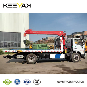 DONGFENG Grue de <span class=keywords><strong>d</strong></span>épanneuse 4x2 Camion de 4 tonnes de <span class=keywords><strong>remorquage</strong></span> <span class=keywords><strong>Prix</strong></span> <span class=keywords><strong>d</strong></span>'usine de chariot de roue de <span class=keywords><strong>d</strong></span>épanneuse de transporteur de véhicule de flèche droite - Product Image 5