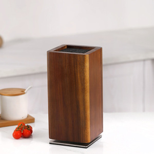 Bloc de <span class=keywords><strong>couteaux</strong></span> magnétique en bois d'acacia rotatif à 360 degrés en gros - Product Image 4