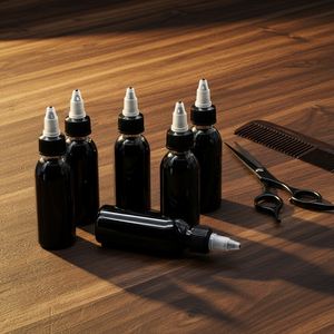 Encre pour aérographe sûre et douce, liquide à séchage rapide pour la définition des contours capillaires, maquillage de la ligne des cheveux, tenue et rafraîchissement, encre pour l'amélioration de la barbe - Product Image 1