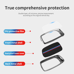 Porte-clés en métal avec Logo de voiture en Fiber de carbone pour Peugeot 3008 308 408 407 5008 pour citroën C1 C2 C3 C4 <span class=keywords><strong>C5</strong></span> DS3 DS4 DS5 DS6 accessoires - Product Image 5