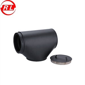 <span class=keywords><strong>Tuyau</strong></span> double paroi <span class=keywords><strong>150</strong></span> mm noir CE de 6 pouces (120mm) avec bande de verrouillage - Product Image 2