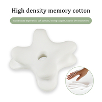 Oreiller de repos en tissu éponge ergonomique en forme de fleur pour dormir en avion, camping et soins infirmiers pour le dos