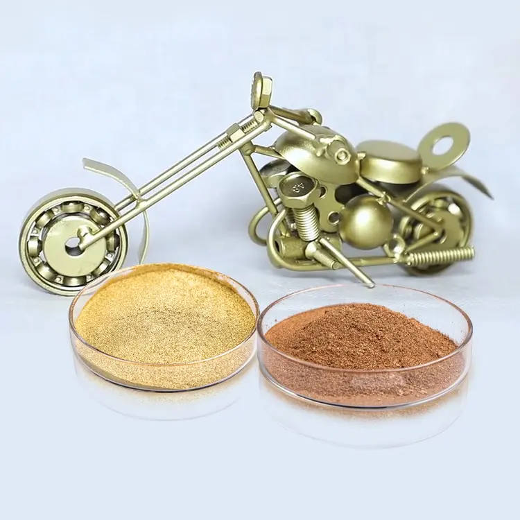 Poudre de bronze or pâle 7-12um pigment métallique poudre de bronze cuivre pur vente en gros