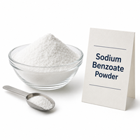 Benzoate de sodium de qualité alimentaire en poudre E211, conservateur, additif alimentaire de haute pureté, vente en gros, en vrac, 25 kg, fourniture d'usine