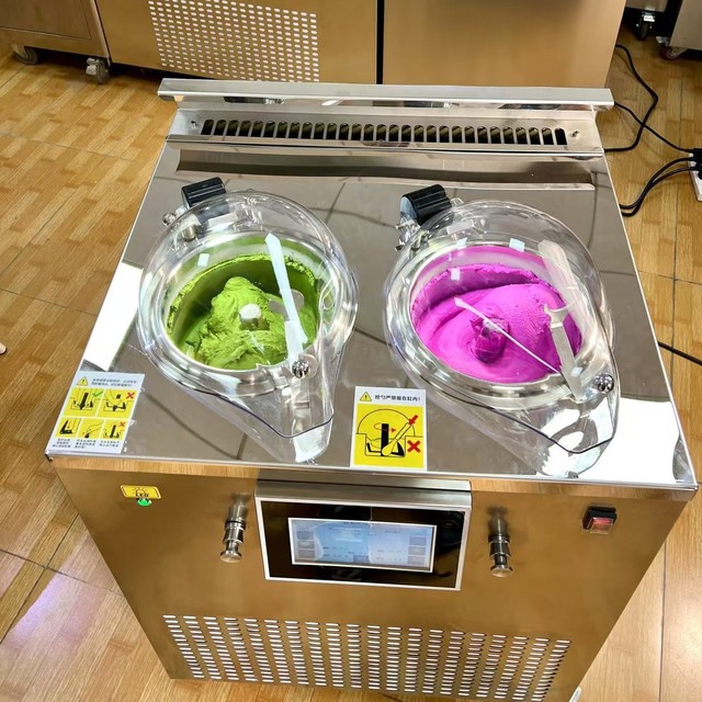 Front End Intelligent Display Gelato Ice Cream Machine, Currently Available for Sale in Various Styles