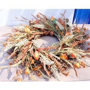 W06242 हस्तनिर्मित <span class=keywords><strong>24</strong></span> इंच Earhead गिरावट घर के सामने दरवाजा धन्यवाद सजावट शरद ऋतु कृत्रिम पुष्पांजलि - Product Image 6