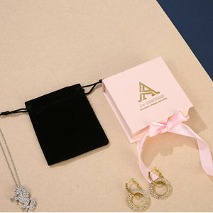 Boîte à bijoux en forme de livre avec insert en éponge satinée et ruban, logo personnalisé, emballage cadeau pour collier, améliorant l'attrait visuel des boîtes - Product Image 3