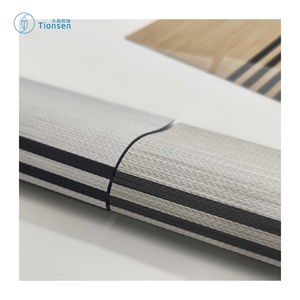 Décoration d'intérieur naturelle Tiansen TC116 Stores enrouleurs coréens Zebra en tissu, installation intégrée, pour fenêtre française unie, salon - Product Image 4