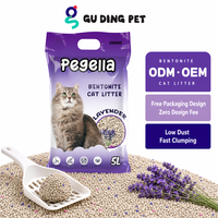 Litière pour chat en granulés de bentonite en vrac, désodorisante, forte absorption, anti-poussière, pour chats, 10L, litière à base d'argile