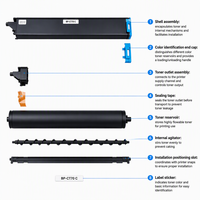 Ensemble de cartouches de toner compatibles BP-CT70 pour photocopieur Sharp série BP-50C 70C Noir Cyan Jaune Magenta
