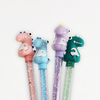Bolígrafos de Dinosaurio Personalizados al por Mayor O&Q, Material Escolar de Plástico con Logotipo Personalizado, Regalo Promocional para Tiendas
