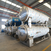 Sterilisator Air Pemanas Listrik Ekonomis Johtank Kontrol PLC Otomatis Mini Food Retort