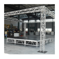 Túnel de cúpula de concierto de festival de música de aluminio, espectáculo de luces de techo plano, armazón de exhibición de evento arqueado de aluminio