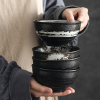 Ensemble de vaisselle en céramique de style japonais minimaliste, résistant au micro-ondes, pour la maison, bols à riz, bols à soupe, plats à sushi