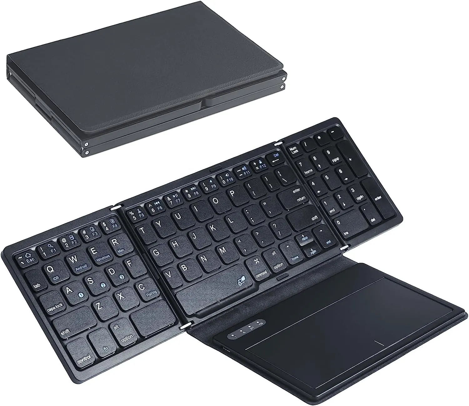 Ultra Slim Wireless Bt Folding Keyboard Tablet Gray USB 2.0 Touch Keyboard Mini Mobile Phone Mini Keyboard and Mouse Bluetooth