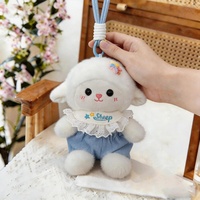 Boneka Angela Lucu Baru Musim Panas Bahan Poliester PP Katun Plushie Penghibur Bib Kartun Putri Domba Hadiah Boneka Plushie Kustomisasi