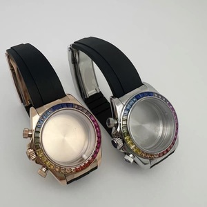 Nuevos Accesorios para Relojes VK63, Juego de Caja de Reloj de Cristal de Color con Correa de Goma, Cristal de Zafiro, Fondo de Caja Cerrado, Compatible con VK63 - Product Image 1