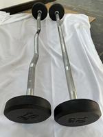 Barre de musculation ronde en caoutchouc de haute qualité, barre fixe pour curls, équipement de gym populaire pour la musculation, pièces et accessoires de machine d'exercice