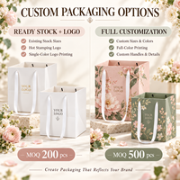 Sac en papier personnalisé avec logo pour bouquet de mariage, emballage de cadeaux floraux sur mesure et décorations de cérémonie
