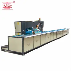 Automatic segmented walking high frequency welding machine PVC coating film structure continuous HF heat sealing equipment