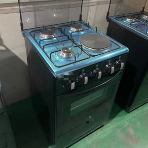 Cucina Multifunzione X 3 Fuochi a <span class=keywords><strong>Gas</strong></span> e 1 Elettrico <span class=keywords><strong>con</strong></span> <span class=keywords><strong>Forno</strong></span> a <span class=keywords><strong>Gas</strong></span> Integrato, <span class=keywords><strong>Forno</strong></span> <span class=keywords><strong>con</strong></span> una Griglia e una Teglia - Product Image 1