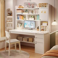 Bureaux d'étude et de travail en bois pour ordinateur, style moderne en MDF, réglables, écologiques, gain de place, durables, pliables, assemblés
