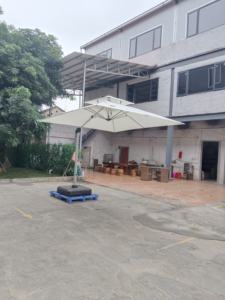 Hotel muebles de exterior piscina jardín aluminio sombrilla giratoria sombrilla <span class=keywords><strong>Romana</strong></span> - Product Image 3