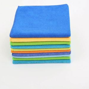 Chiffon en microfibre ultra absorbant 40x40cm, haute qualité, style uni, carré, sec, 300gsm, pour l'entretien des voitures, le nettoyage de la salle de bain - Product Image 4