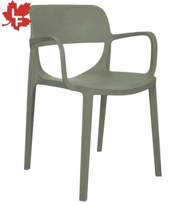 Modern Design Plastic Armchair Outdoor Pp Plastic Dining Colorful Armchair for Sale