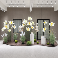 Witte Gele Narcissen Tuininstallatie Reuze Papieren Kunstbloem Bruiloft Evenement Decoratie Commerciële Bloemendisplay