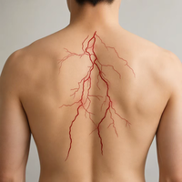 Tatouages ​​semi-permanents mats imperméables réalistes, grands tatouages ​​temporaires rouge éclatant pour femmes et hommes, faux tatouages ​​éclatants