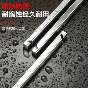 Llave de ajuste para huecos de puertas de acero inoxidable, diseño minimalista duradero de 3 mm de grosor para instalación de puertas de seguridad - Product Image 4