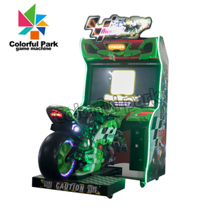 Machine de jeu d'arcade simulateur de course de motos <span class=keywords><strong>GP</strong></span>, colorée, à monnayeur, pour parc d'attractions - Product Image 5