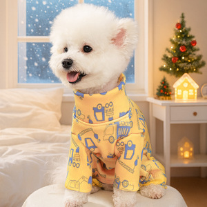 PETCIRCLE Ropa para mascotas para perros pequeños y medianos, artículos para mascotas, ropa para perros, fajas para el vientre con diseño de coche de juguete - Product Image 2