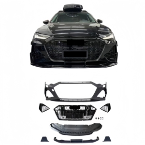 Kit carrosserie complet avant et arrière de style <span class=keywords><strong>RS6</strong></span> en plastique ABS de haute qualité, pièces de mise à niveau facelift pour <span class=keywords><strong>Audi</strong></span> A6 S6, auto-adhésif - Product Image 5