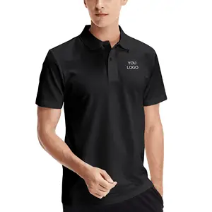 Camisetas Polo de verano bordadas personalizadas, venta al por mayor, camisetas polo con logotipo bordado en blanco para hombre, polos personalizados con logotipo bordado