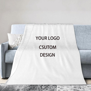 <span class=keywords><strong>Couverture</strong></span> en flanelle <span class=keywords><strong>polaire</strong></span> blanche vierge au design personnalisé <span class=keywords><strong>couverture</strong></span> d'impression personnalisée avec logo personnalisé - Product Image 2