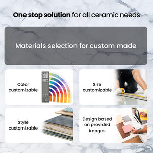 White mix black 200x200mm piastrelle decorative opache per pavimenti piastrelle in ceramica con motivo artistico - Product Image 6