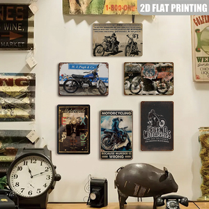 Insegna in Metallo Vintage con Citazione Divertente: 'Motociclismo: Perché Uccidere È Dov'è Mancante', Arte Murale per Motociclisti - Product Image 5